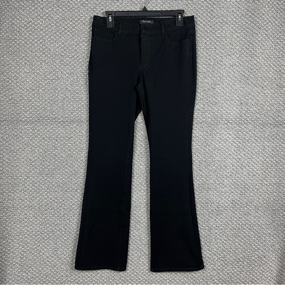 White House Black Market Denim - White House Black Market Jeans Skinny Flare Women's 6R Black Mid Rise Stretch